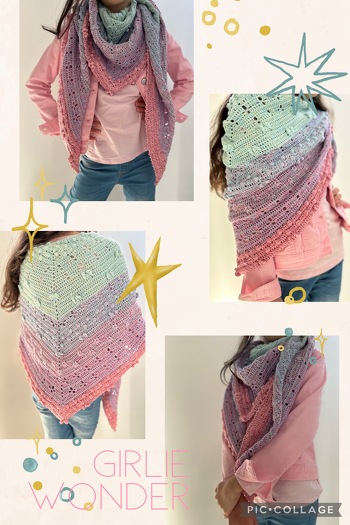 Wieder mal eine super schöne Anleitung von Caros Masche ❤️. Maxi Girlie Wonder