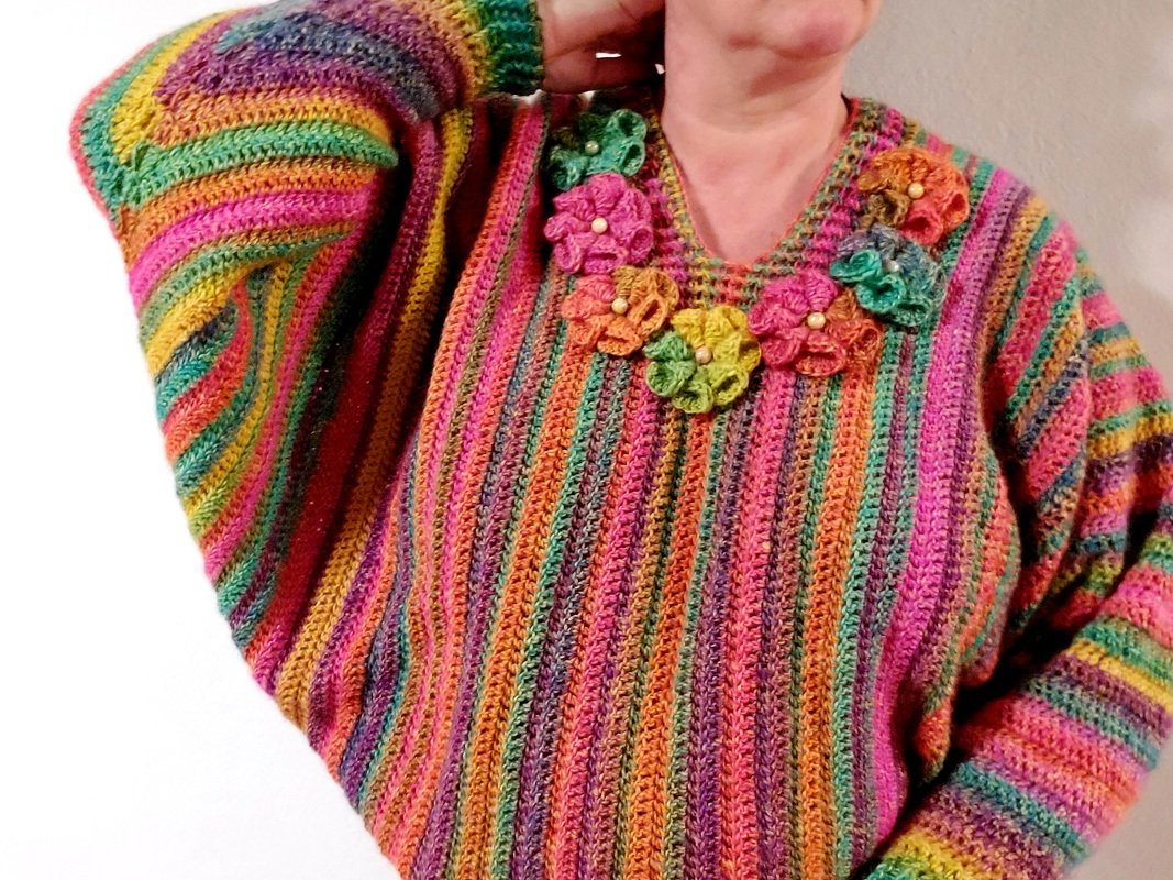 Häkelanleitung für Fledermaus-Pulli &quot;Nahtlos&quot;