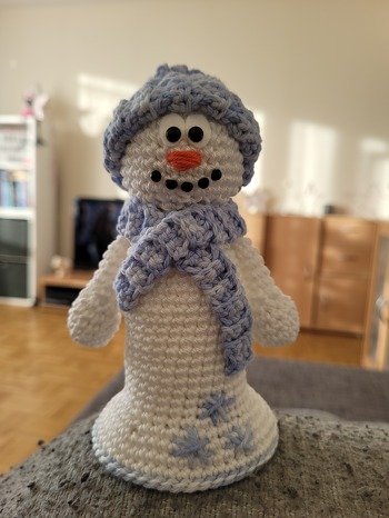 Schöne Anleitung.  Schneemann wurde größer als erwartet. Anleitung ist leicht verständlich geschrieben . Ergebniss wird sehr schön :)