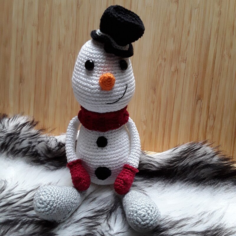 Häkelanleitung Schneemann 'Sam Whitey'