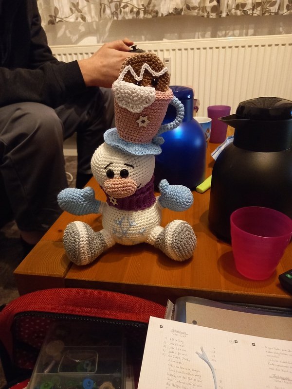 Häkelanleitung / Amigurumi / Frostolin der Schneemann