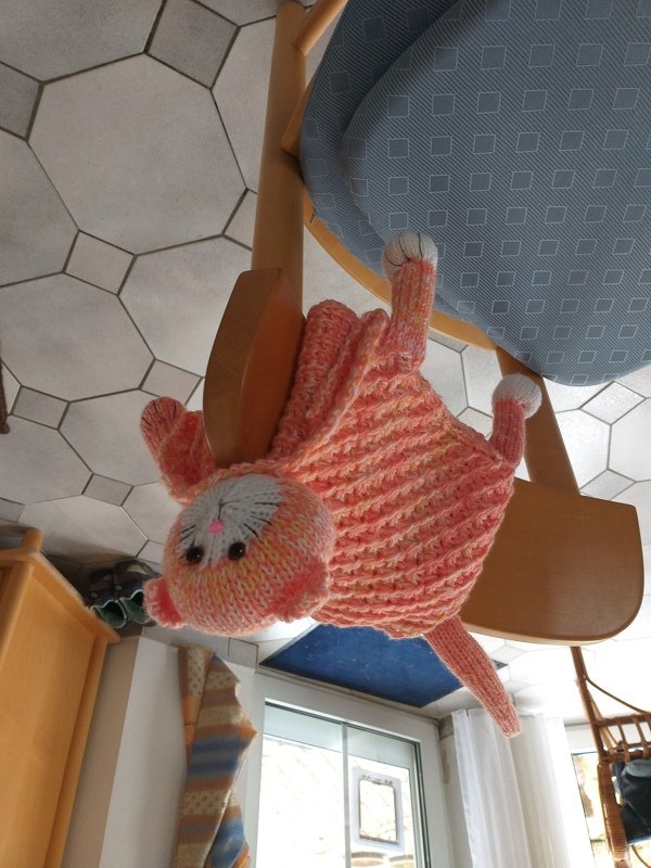 Strickanleitung - Strickdecke MIEZI Größe: 60 x 70 cm - No.252