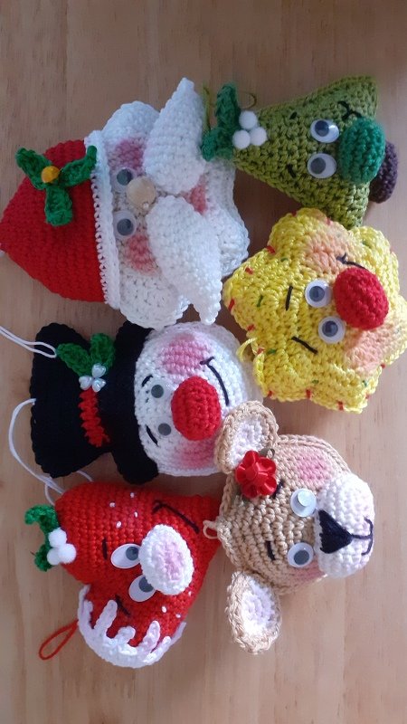 Häkelanleitung / Amigurumi / Weihnachtsanhänger