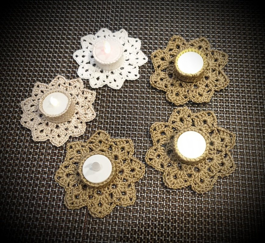 Häkelanleitung Teelichthalter schnell gemacht