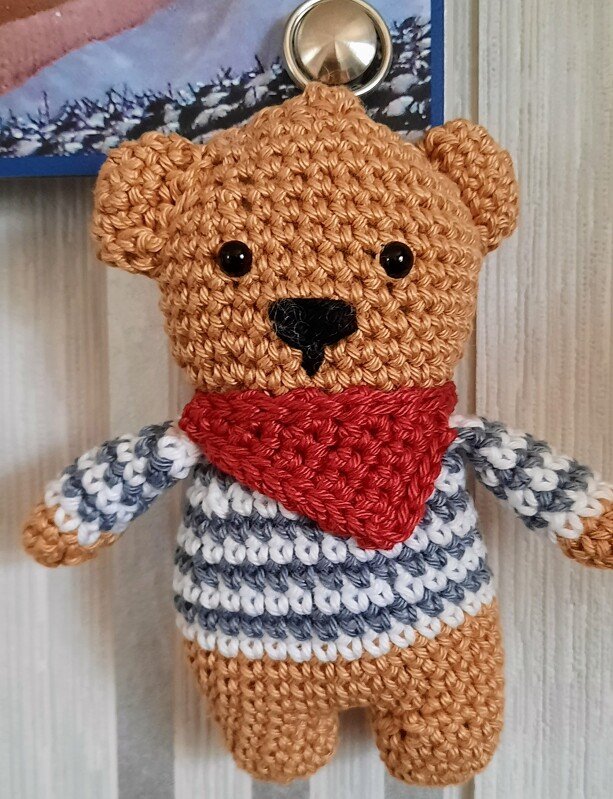 Crochet Pattern Little Teddy Bear - Keychain
