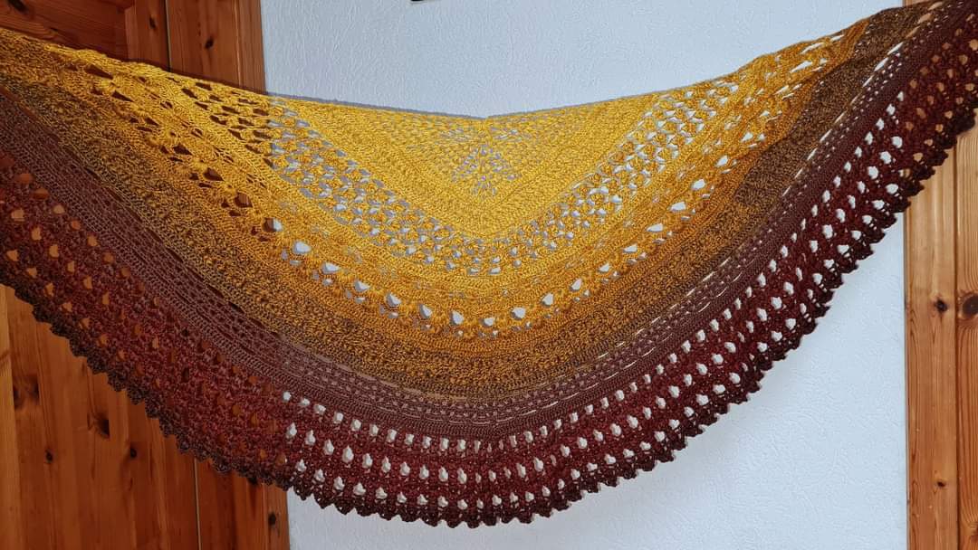 Anleitung Best of 2021 - Halbmondtuch