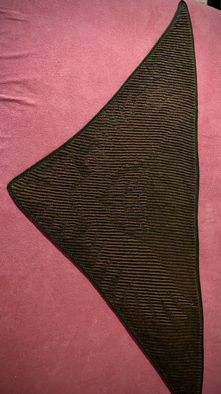 Owl, Shadow Knitting, Illusion Knitting, Motif Shawl