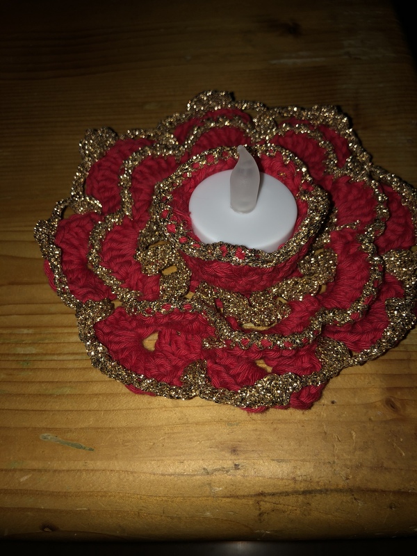 Teelichthalter "Doppelstern"