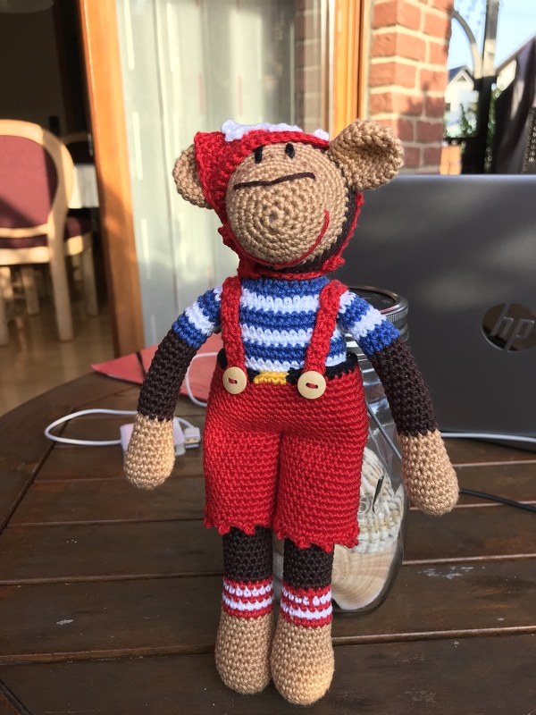 Häkelanleitung Jack "the Pirate" Affe