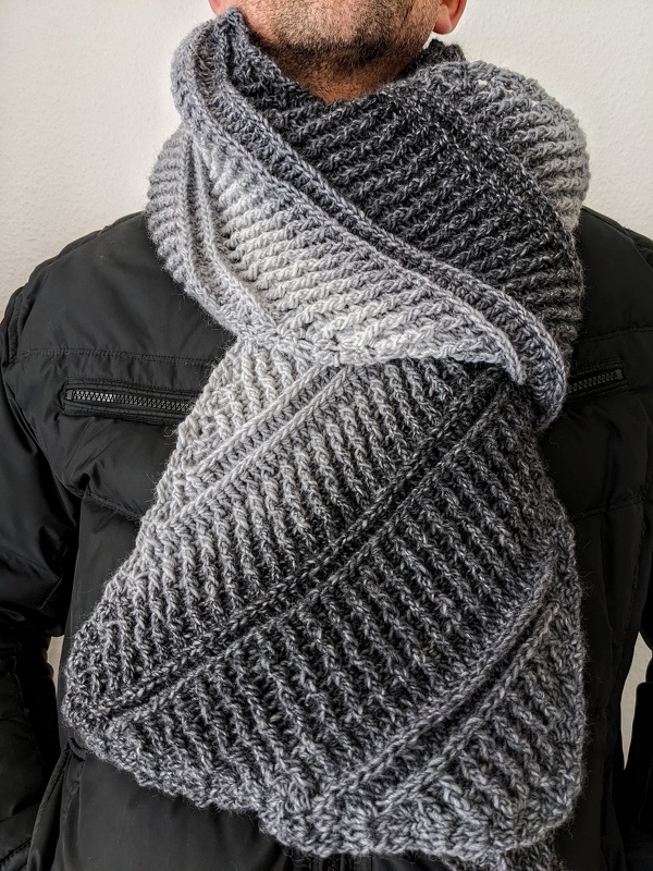 Tenero - ein schicker, dicker Schal - gehäkelt (auch für Männer geeignet)