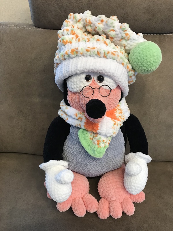 Crochet Pattern " Bodo Buddel" The little mole *Winter Edition*