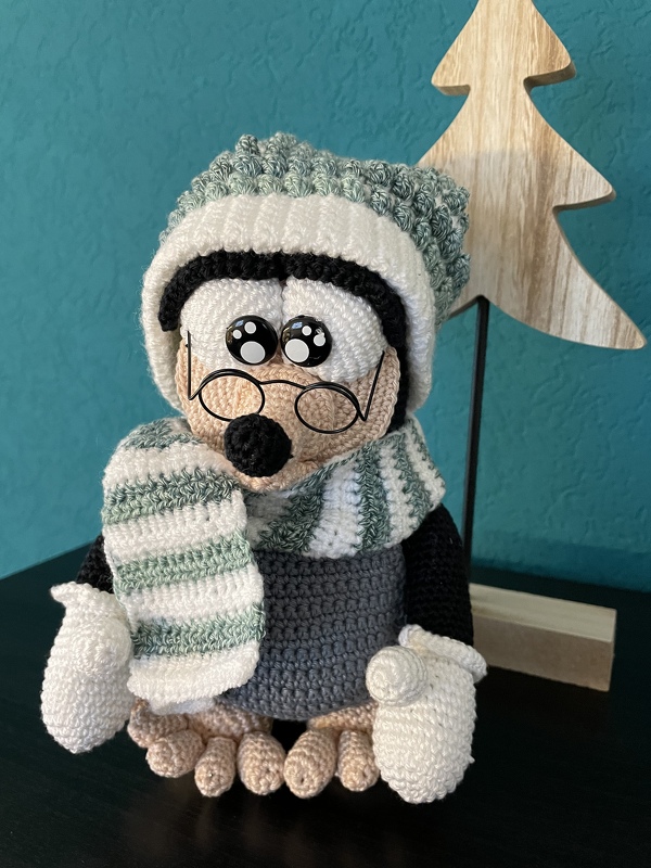 Crochet Pattern " Bodo Buddel" The little mole *Winter Edition*