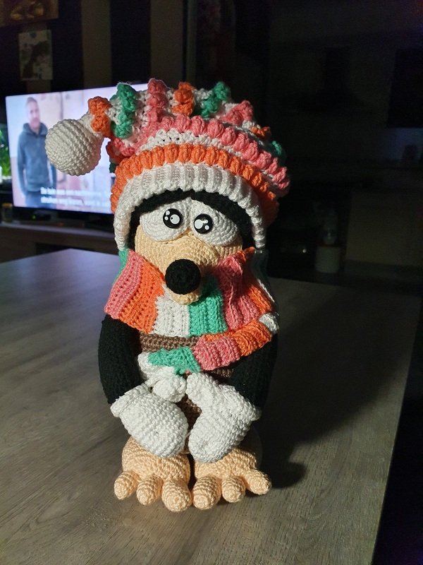 Crochet Pattern " Bodo Buddel" The little mole *Winter Edition*