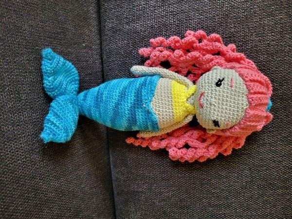 Crochet pattern mermaid, amigurumi doll