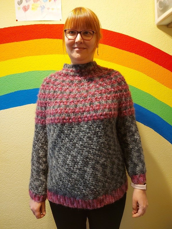 Anleitung für den Häkelpullover Sophia Größe 36-46