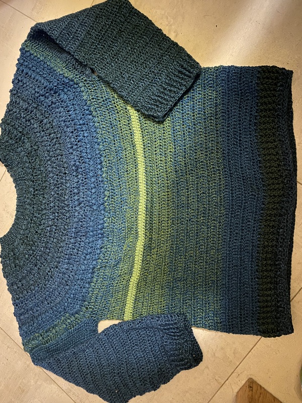 Anleitung für den Häkelpullover Sophia Größe 36-46
