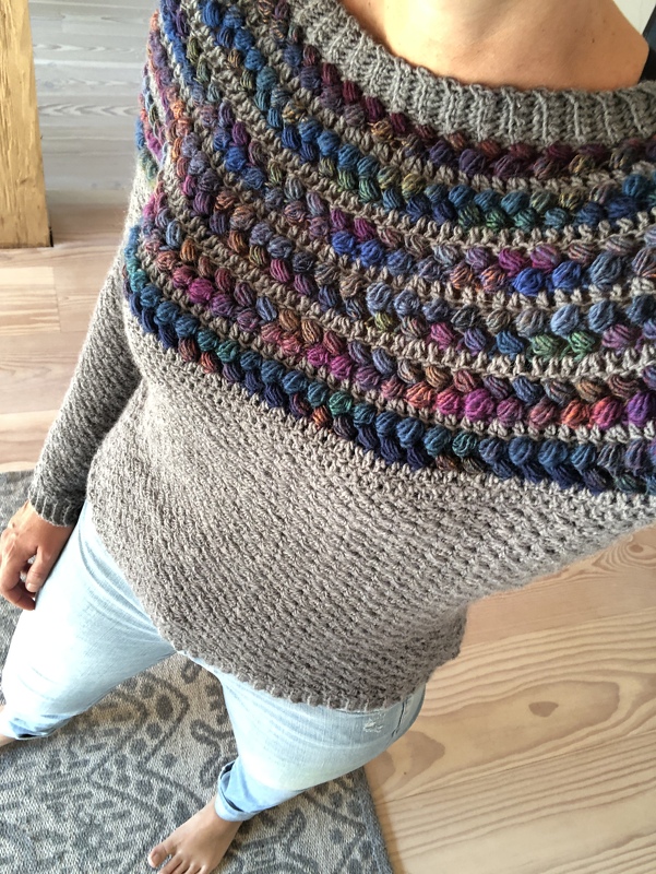 Anleitung für den Häkelpullover Sophia Größe 36-46