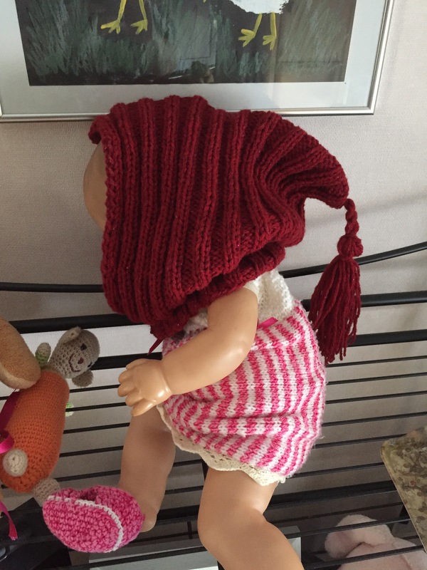 StrickHoodie mit Rollkragen