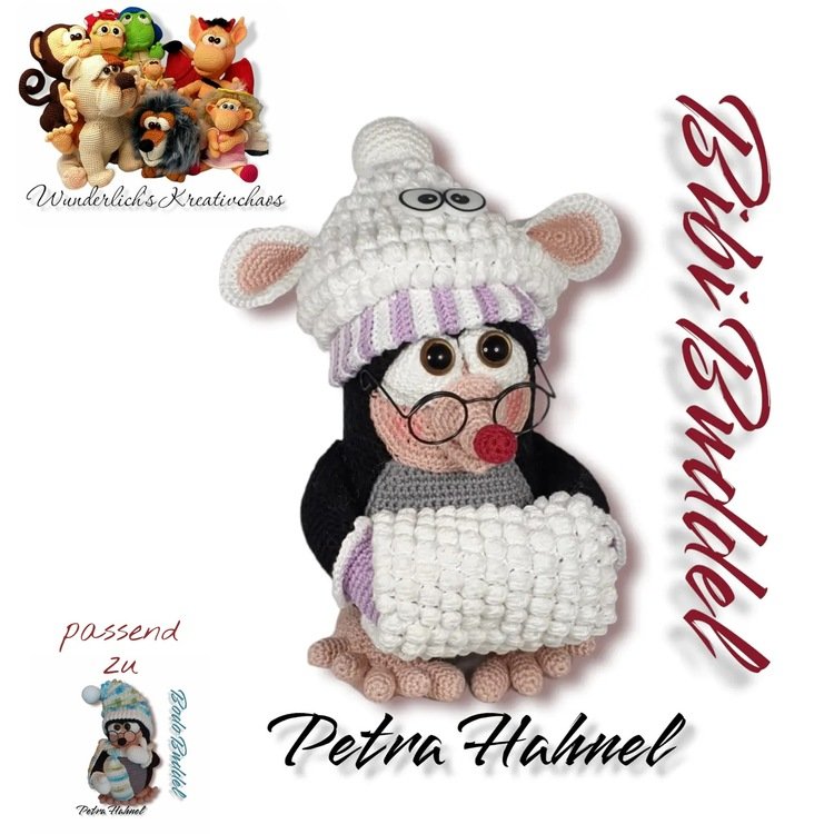 Crochet Pattern &quot; Bibi Buddel&quot; The little mole-lady *Winter Edition*