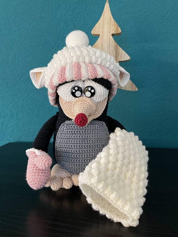 Crochet Pattern " Bibi Buddel" The little mole-lady *Winter Edition*