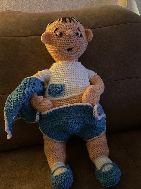 Häkelanleitung, Babyjunge Leo