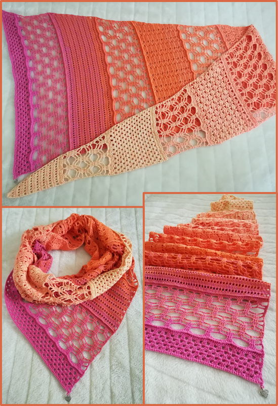 Häkelanleitung - Tuch &quot;Danjelle&quot; - Asymmetrisch