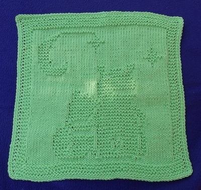 Knitting Pattern Washcloth &quot;Cuddly Bears&quot; - easy
