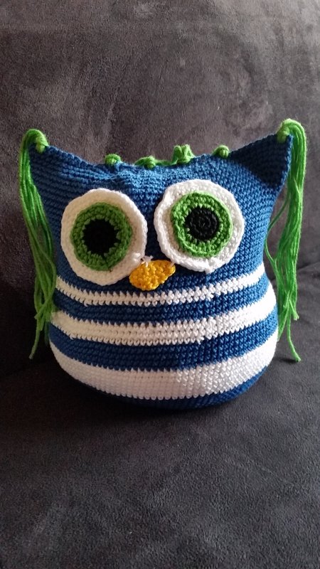 Eule - Türstopper, Kuscheltier - Häkelanleitung