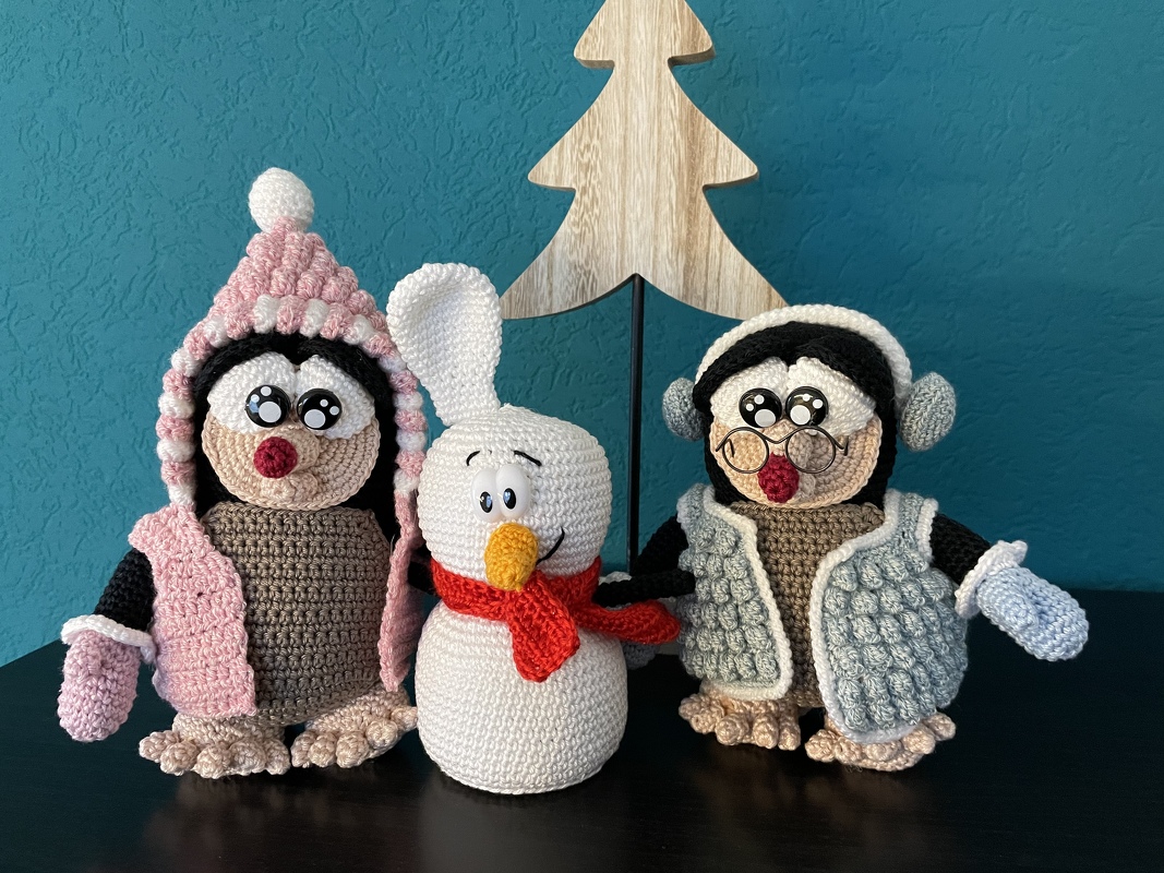 Crochet Pattern „Buddel kids &amp; Snow(man)hare“ *Winter Edition*