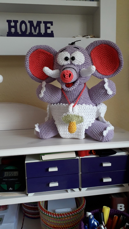 Elephant - Crochet Pattern from Diana´s kleiner Häkelshop