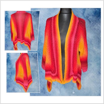 Tolle Anleitung, leicht verständlich, gut anpassbar und das Häkeln hat Spaß gemacht. Ich hatte noch so viel Wolle aus der Box übrig, dass es noch für eine ordentlich breite Passe reichte. Jetzt ist wenigstens nicht schon wieder Restgarn übrig…😉