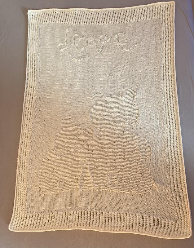 Knitting pattern baby / kids blanket "Mom's Love"