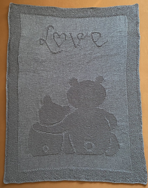 Knitting pattern baby / kids blanket "Mom's Love"