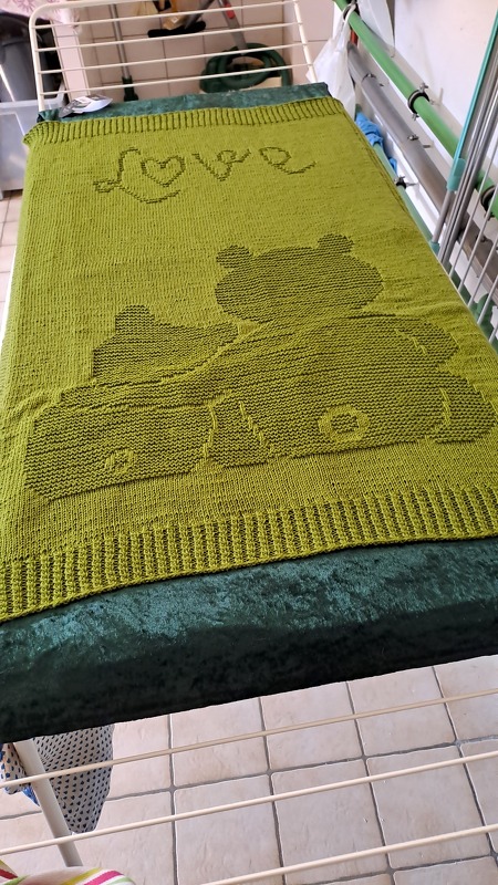 Knitting pattern baby / kids blanket "Mom's Love"