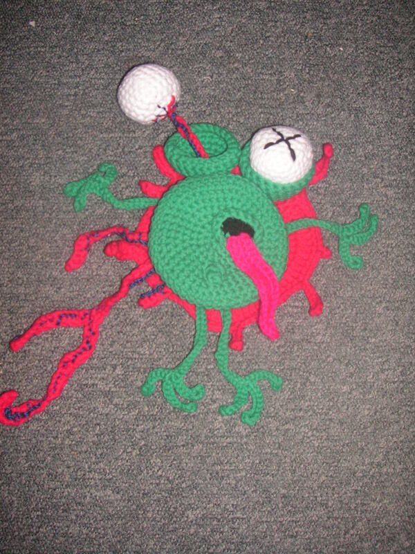 Toter Frosch - Häkelanleitung