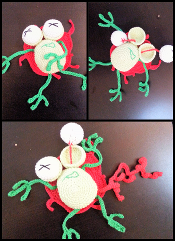 Perfekt, Steph! Geniale Idee, tolle, leicht nachzuvollziehende Anleitung! Habe inzwischen schon drei gezaubert, weil die Teenager in meiner Familie  so drauf stehen. So wird Häkeln das Oma-Image sicher los. Danke und weiter so! Sandy