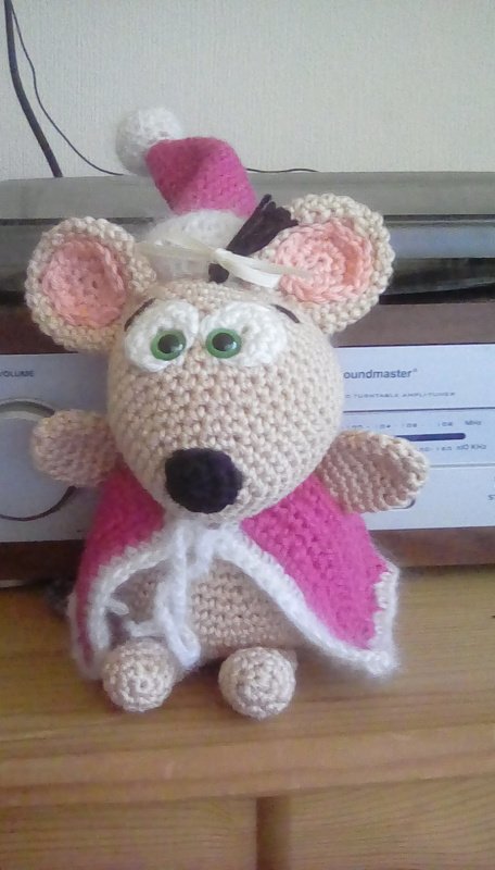 Santa Maus und Mausi - Häkelanleitung von Diana´s kleiner Häkelshop