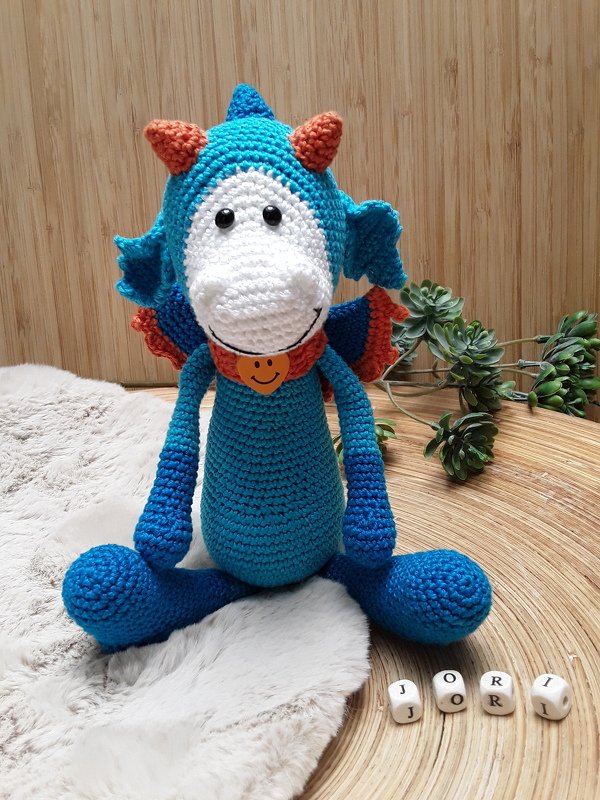 Häkelanleitung Drache 'Jori'