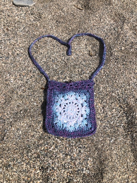 Kleine Tasche "Komm mit", Geschenk, häkeln