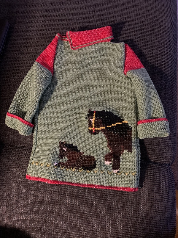 rosaPullover für kleine Pferdefreundinnen - Häkelanleitung