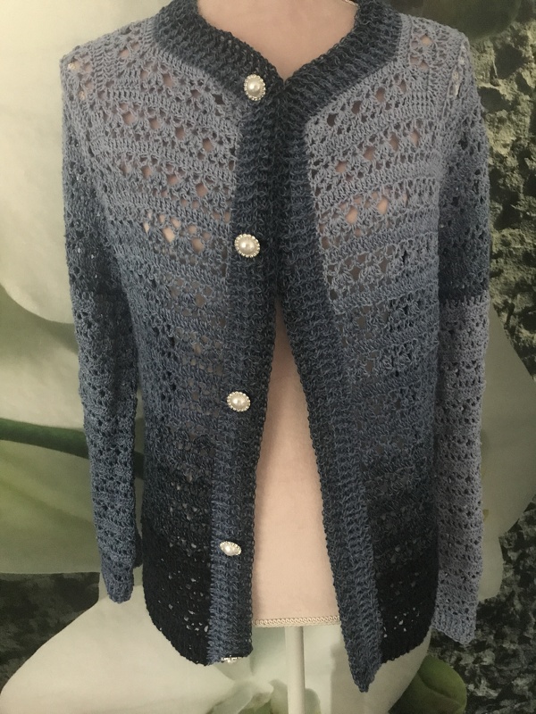 Cardigan "Rosalie" Häkelanleitung RVO jede Größe