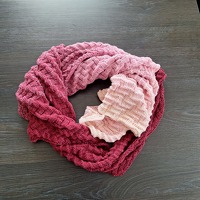 Shioma -  Zopfoptik ohne zu zopfen,  gestricktes Tuch