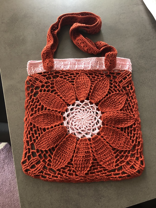 Bag Shopper market tote bag Large Flower - decorative and versatile