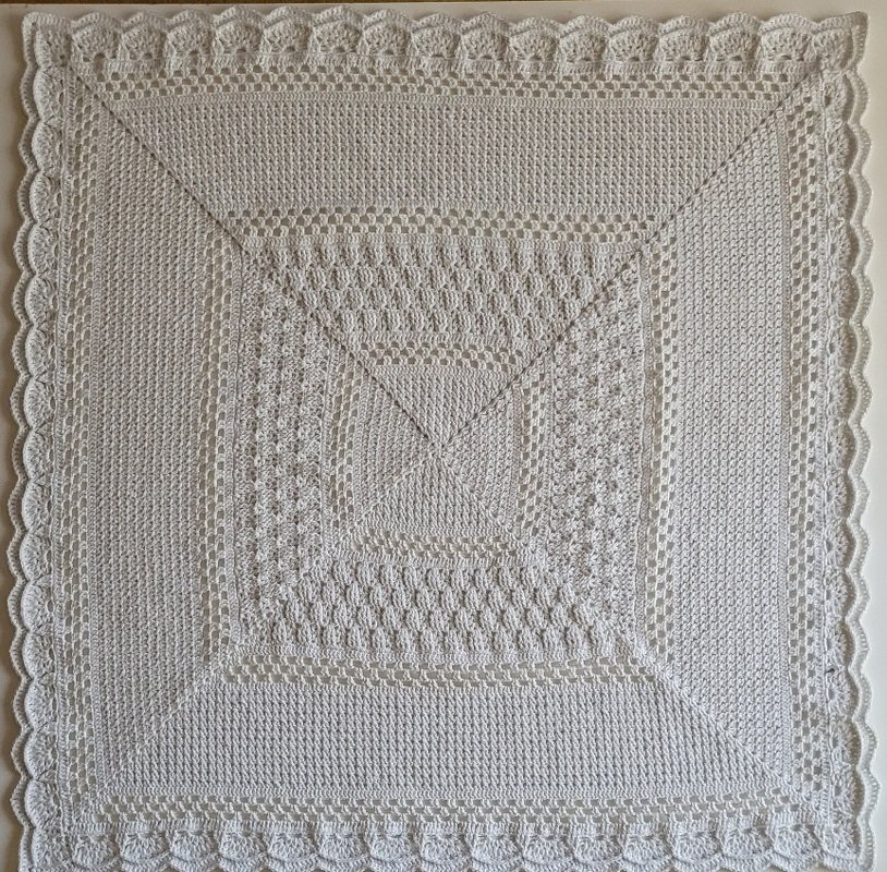 Häkelanleitung Mitteldecke "Nordsee"