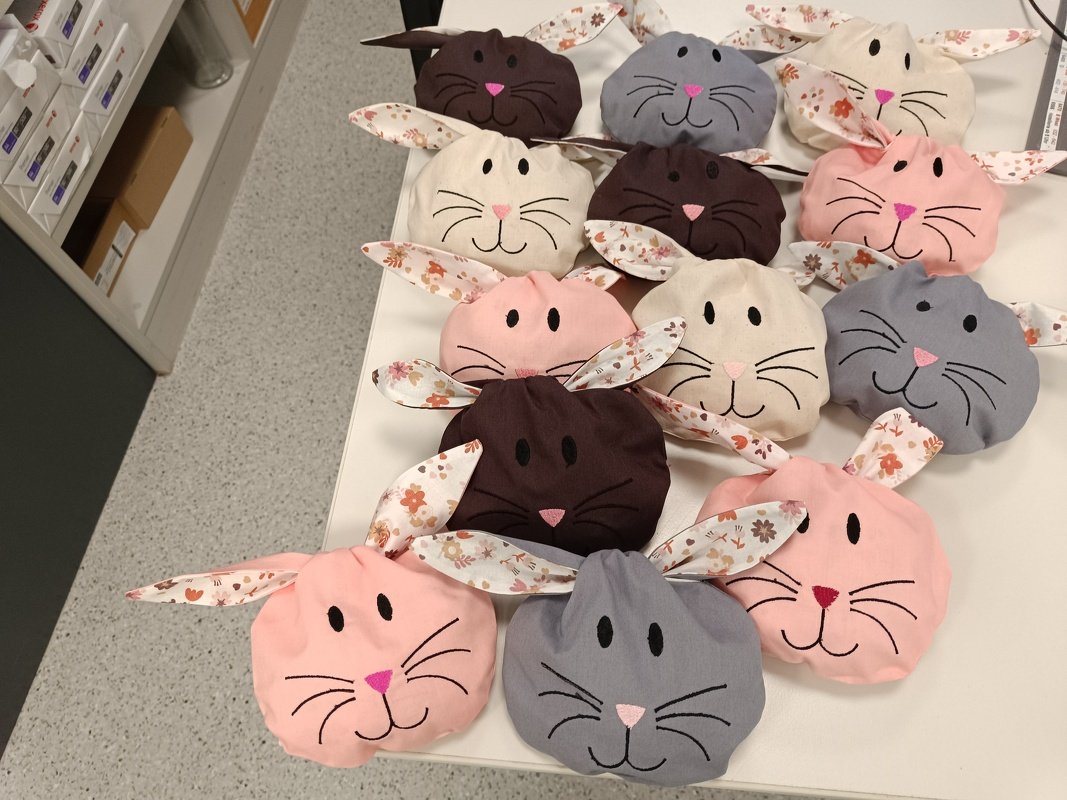 Nähanleitung Osterbeutel Hasenbeutel mit Stickdatei und Plotterdatei