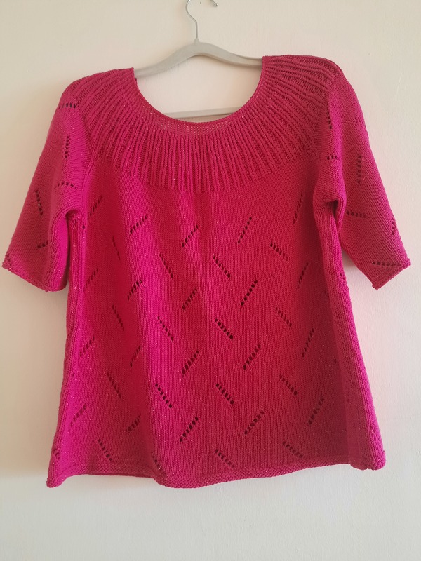 Strickanleitung Sommerpulli "Pink Lady"