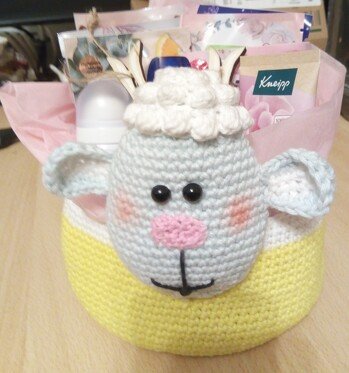 Hier noch ein Bild vom Schäfchen als Geburtstagsgeschenk.