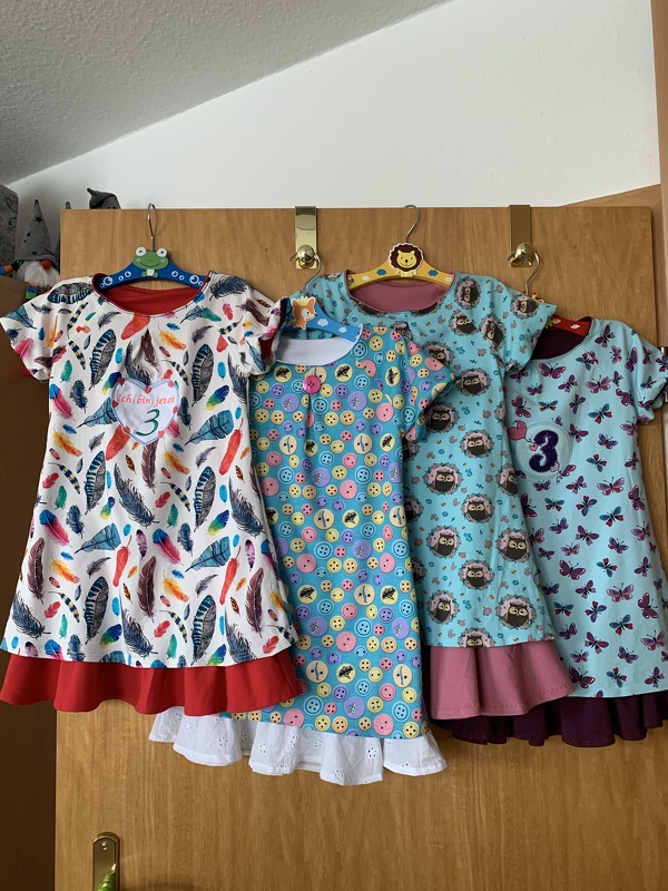 Kleid Kinder – E-Book Schnittmuster Gr. 74-140 – Yelva