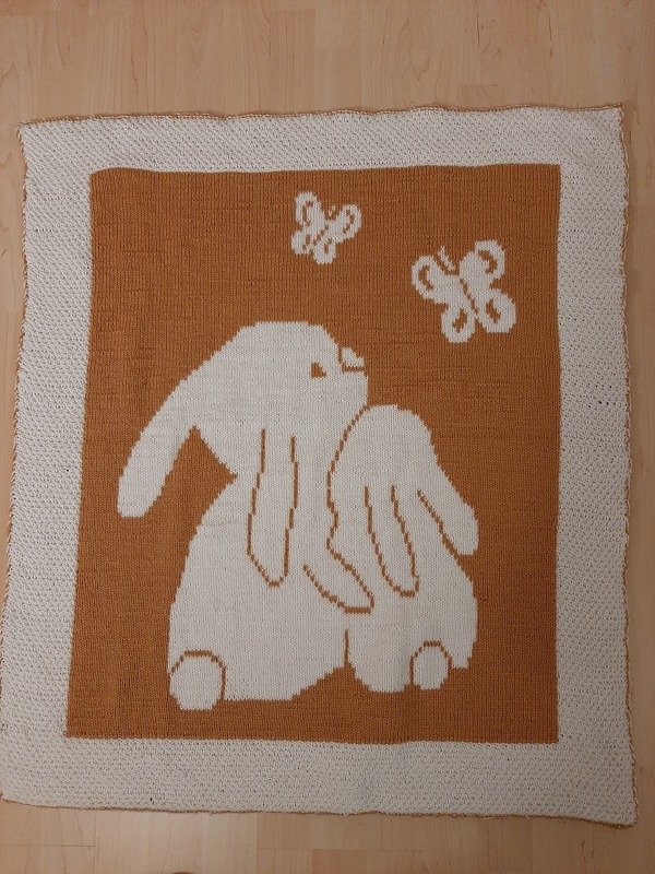 Knitting pattern baby / kids blanket &quot;Happiness&quot; - easy