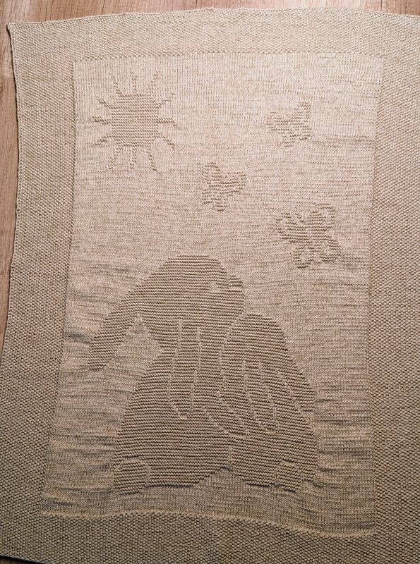 Knitting pattern baby / kids blanket "Happiness" - easy